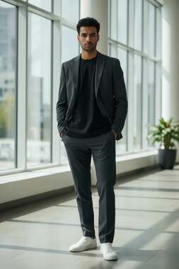 Vitale Barberis Canonico Super 120s Italian Wool Blazer